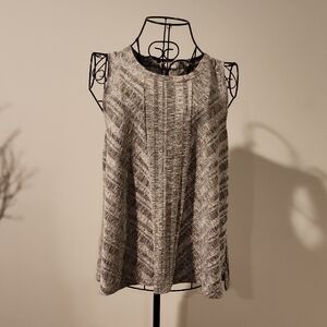 GAP Gray Textured Knit Top